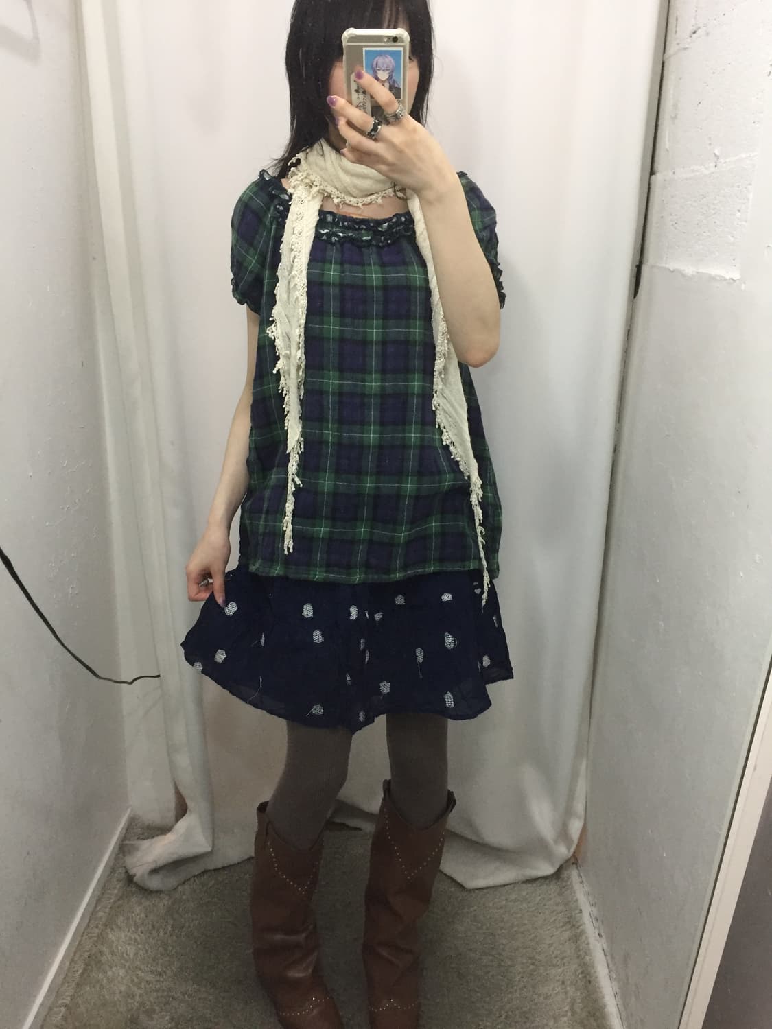 블루 체크 소녀 🐳 상품이미지3