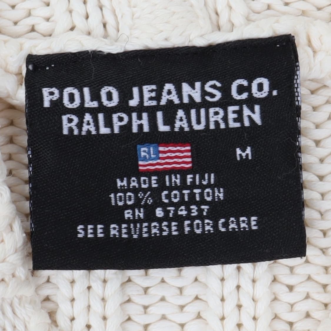 폴로진스 아이보리 성조기 후디 니트 상품이미지8