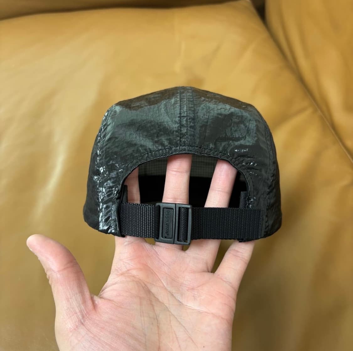 슈프림 캠프캡 모자 박스로고 글로스 립스탑블랙 팝니다 상품이미지6