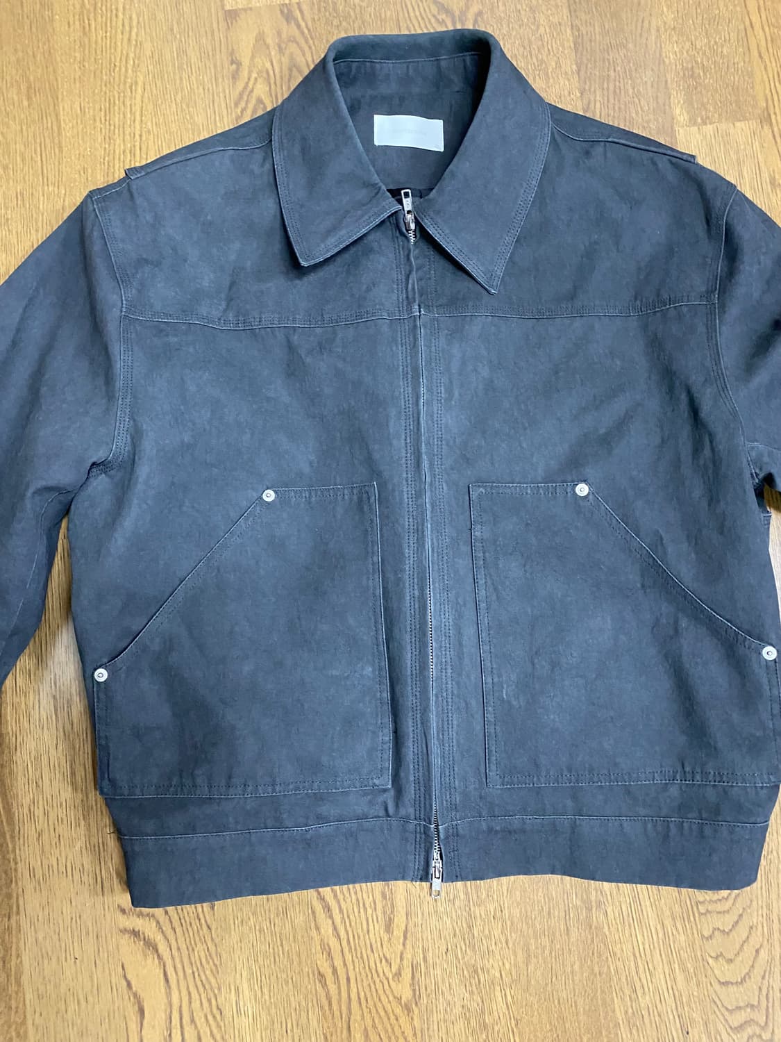 젠틀커버 카펜터 트러커 자켓 차콜그레이 L 상품이미지4