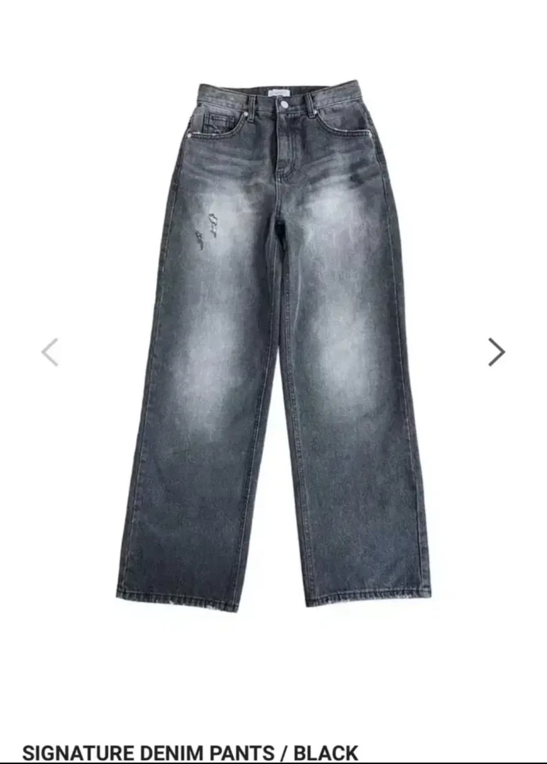 AS ON 애즈온 SIGNATURE DENIM PANTS - BLACK 상품이미지1