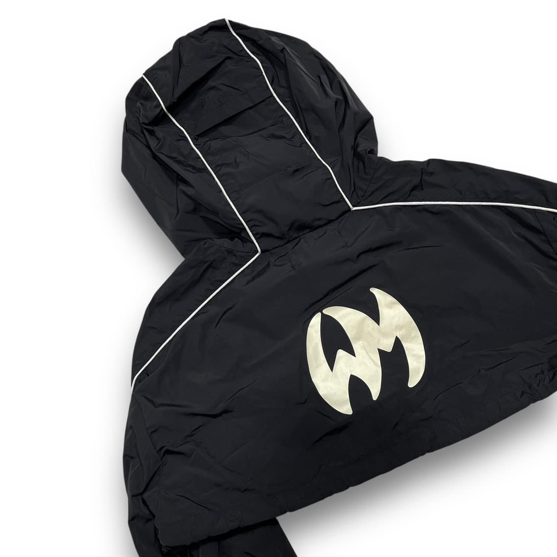 위어드 마켓 후면 빅 로고 크롭 나일론 후디 윈드브레이커 상품이미지5