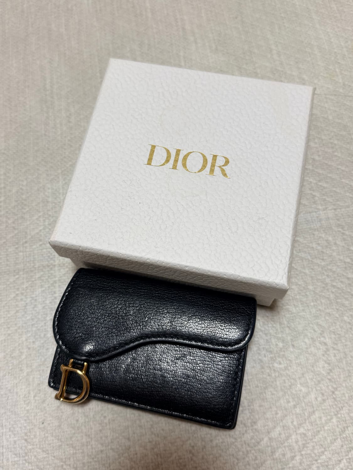 정품 디올 새들 카드지갑 블랙 상품이미지1