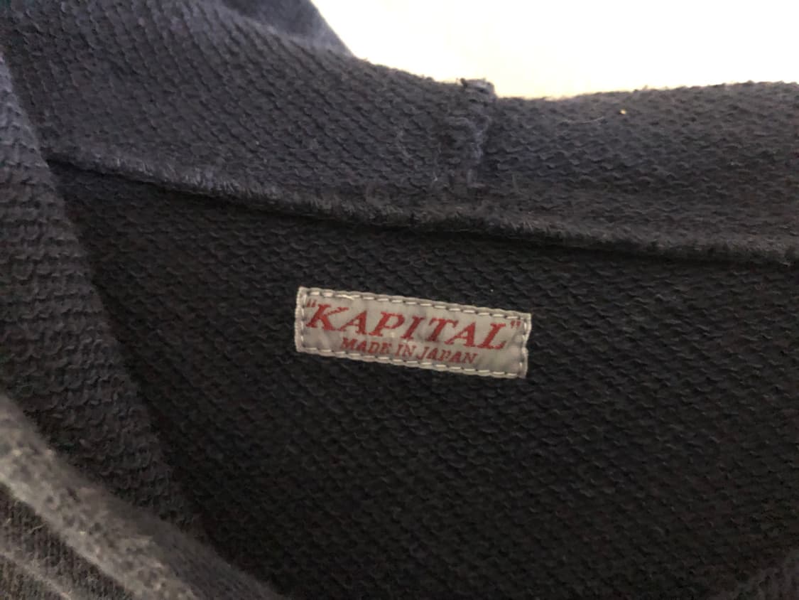 캐피탈 플리스 후드 스웨트셔츠 스피크이지 네이비 1 상품이미지5