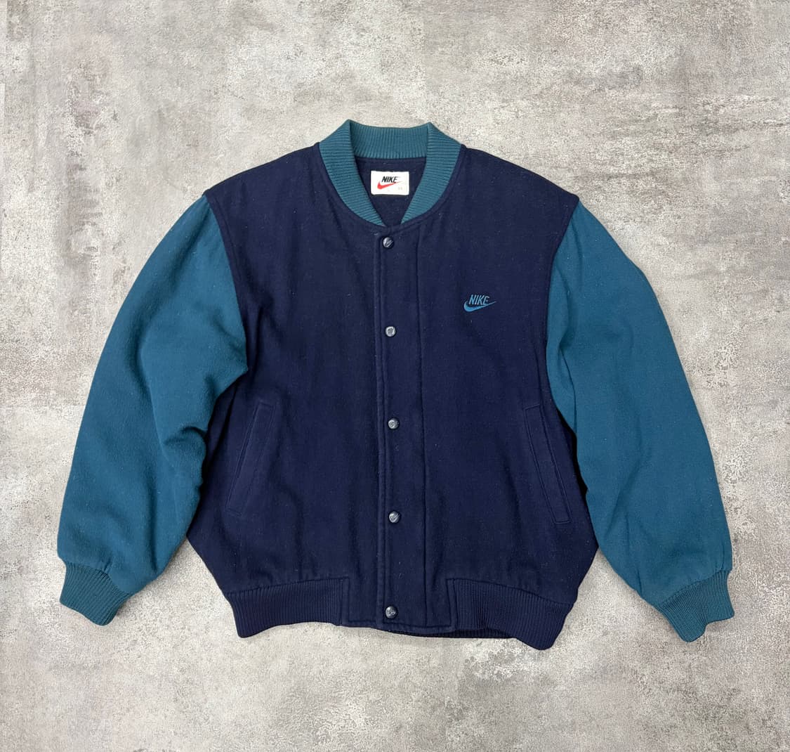 90s 나이키 백 스우시 스펠아웃 바시티 자켓 상품이미지3