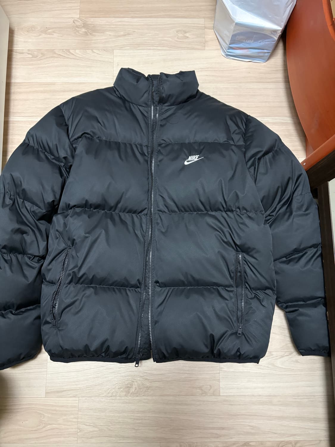 나이키 nsw 패딩 자켓 블랙 -m 상품이미지2
