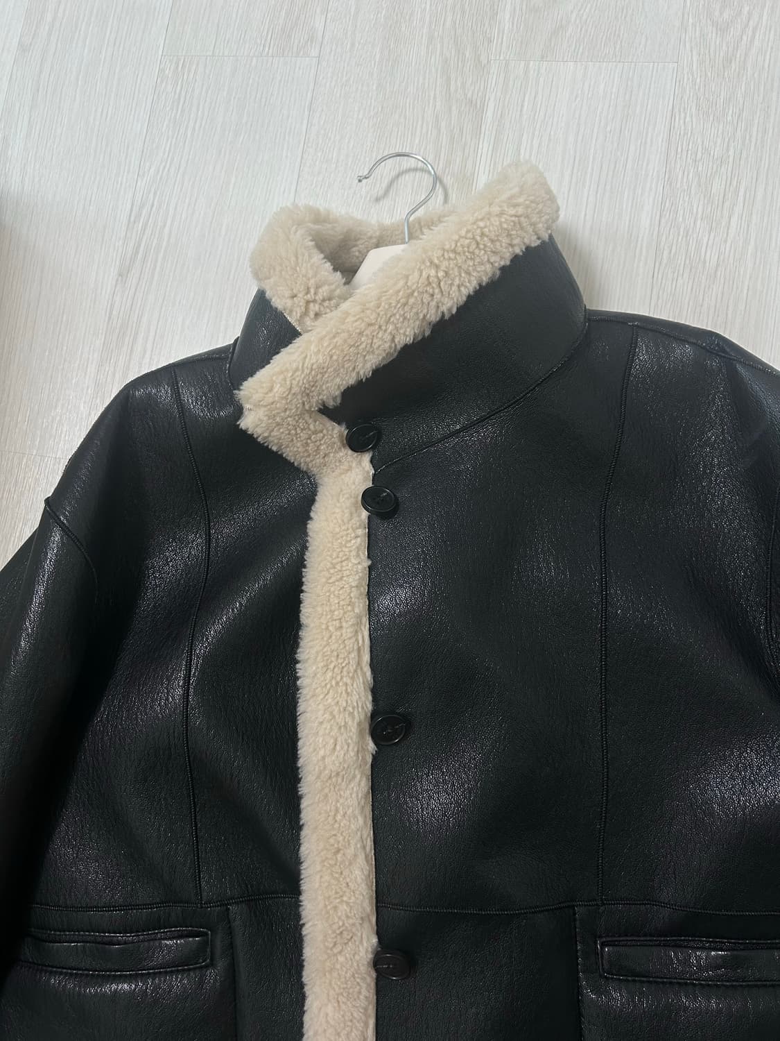 프리버07 하이넥 무스탕 상품이미지3