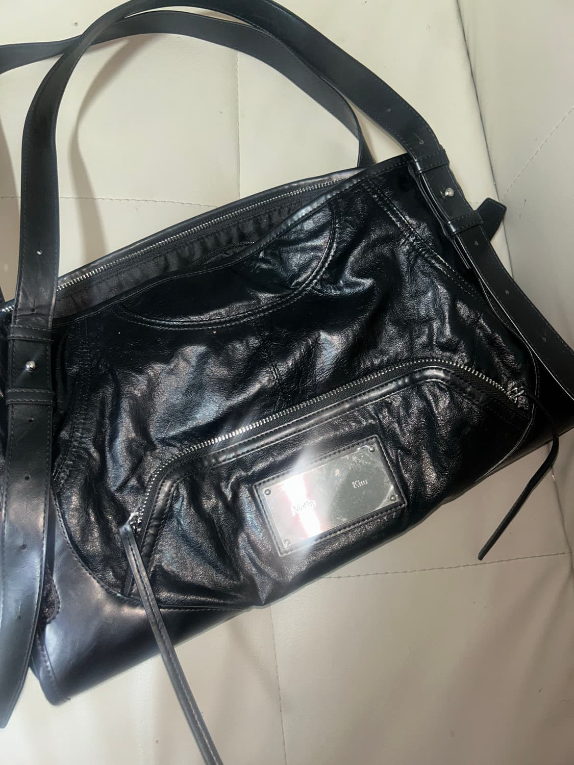 마뗑킴 투웨이 스트랩 스퀘어 백 상품이미지1