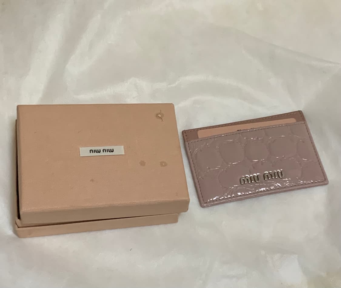 빈티지 ) miumiu 미우미우 크로커패턴 페이던트 카드지갑 상품이미지2