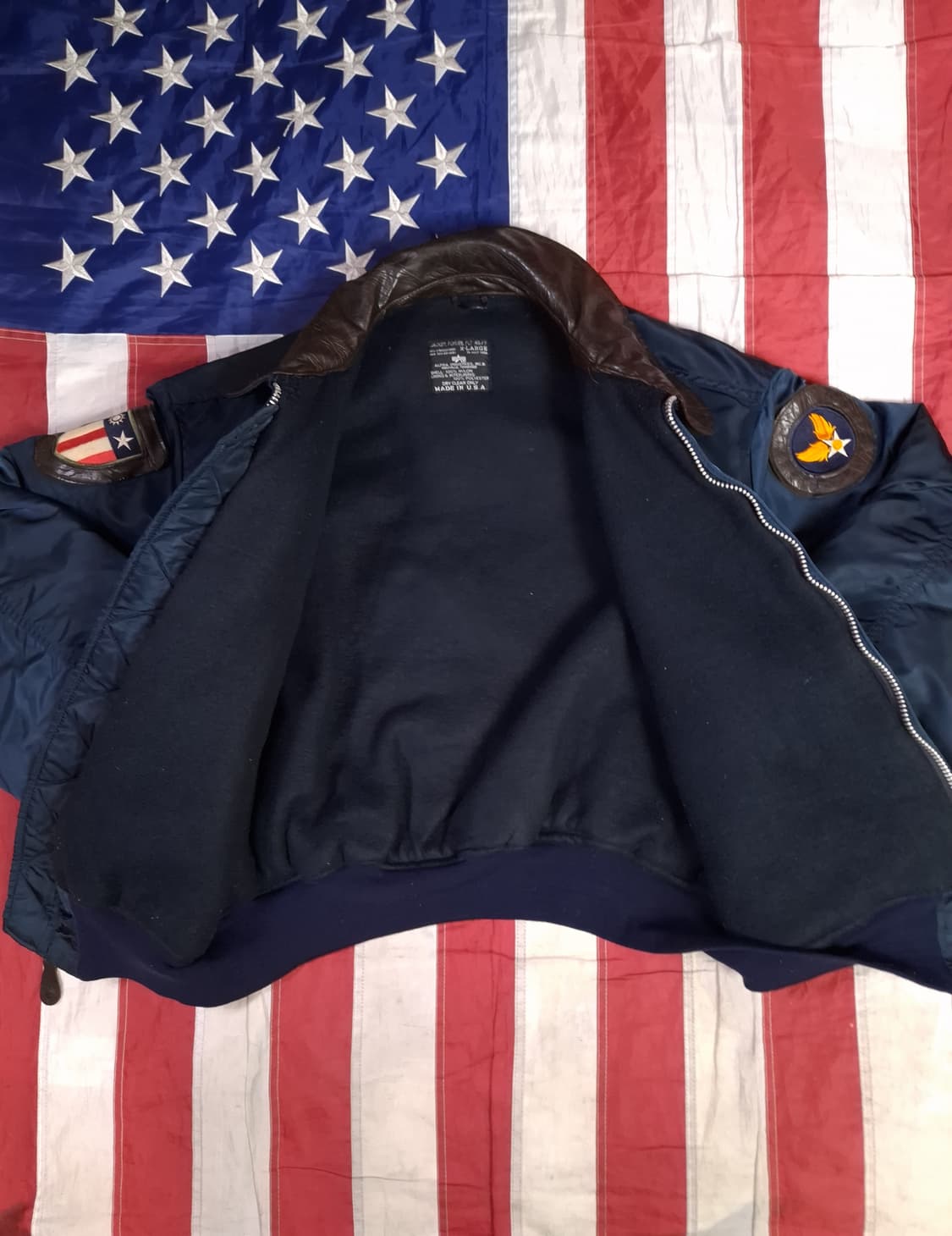 오리지날 90's 미국제조 알파사 미공군 민수용 CWU-45/P 항공자켓 상품이미지8