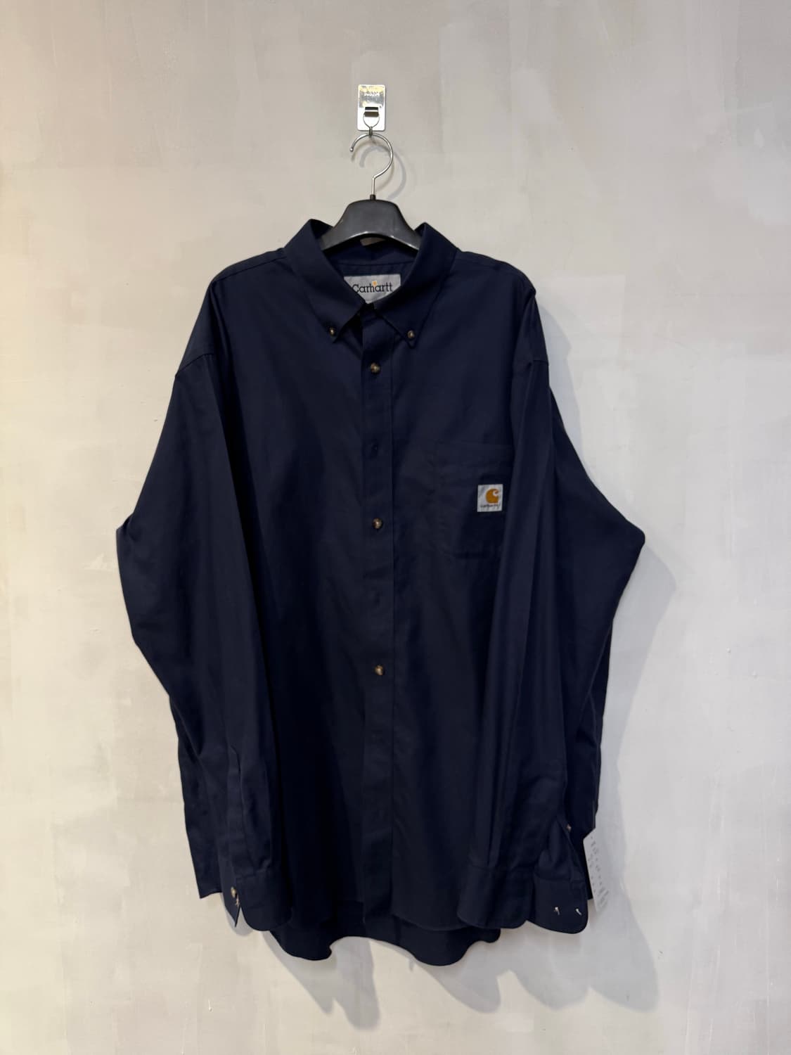 칼하트 네이비 긴팔셔츠 상품이미지1