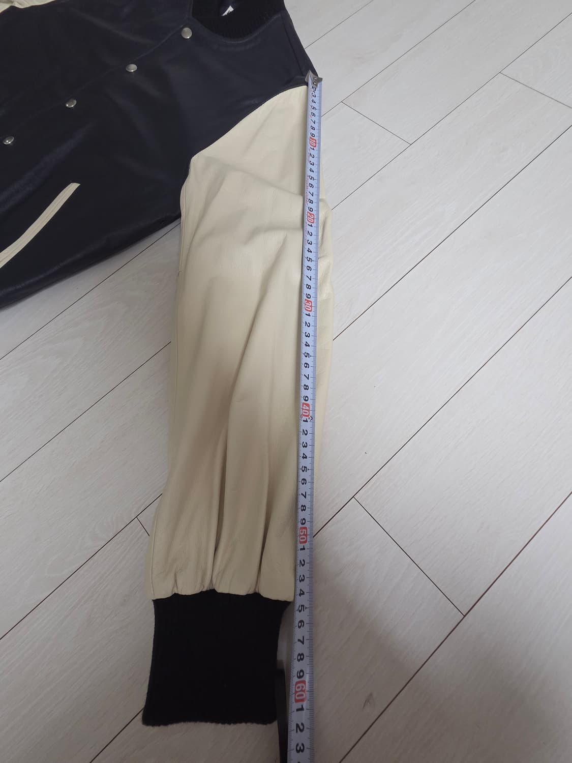 가죽 바시티 자켓 상품이미지5