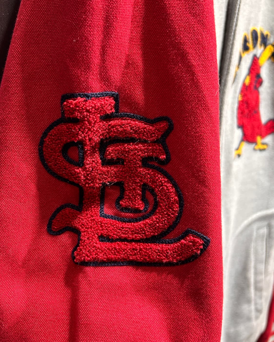 M MLB 세인트루이스 카디널스 레드 배색 바시티 자켓 상품이미지5