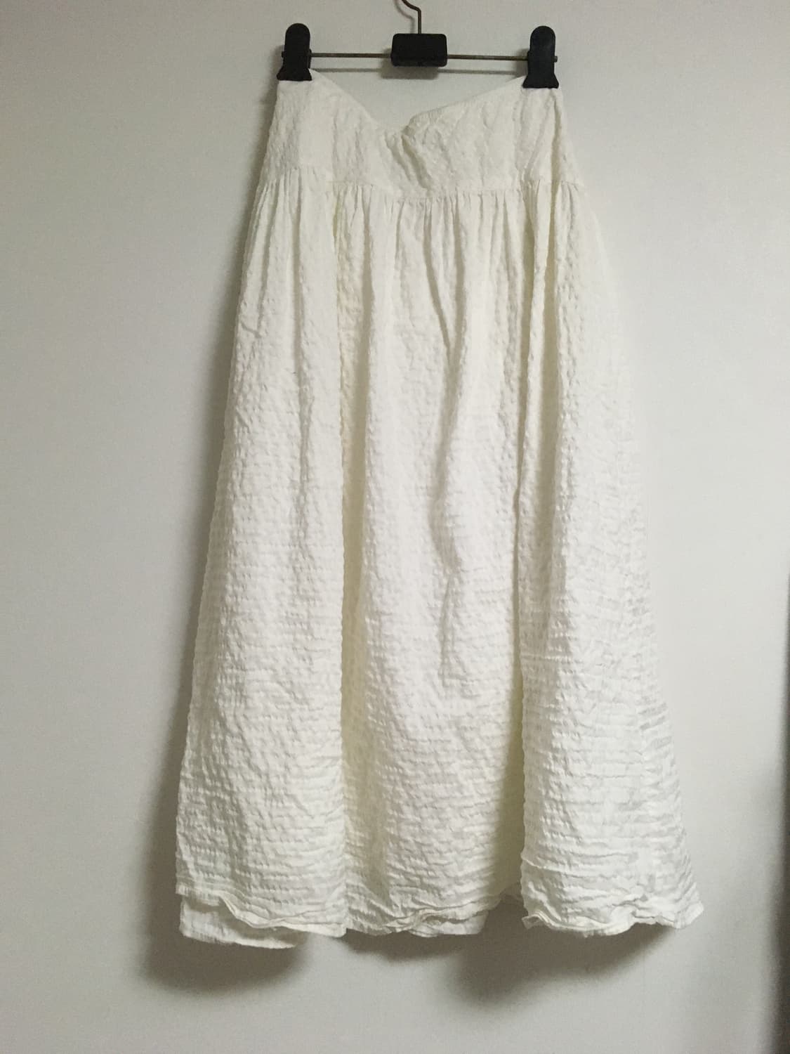 유니클로 시어서커볼륨 롱스커트 상품이미지2