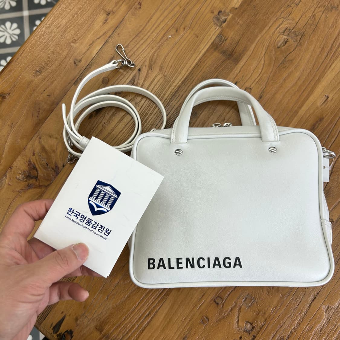 16273 - 발렌시아가 트라이앵글 스퀘어 토트 숄더백 상품이미지2