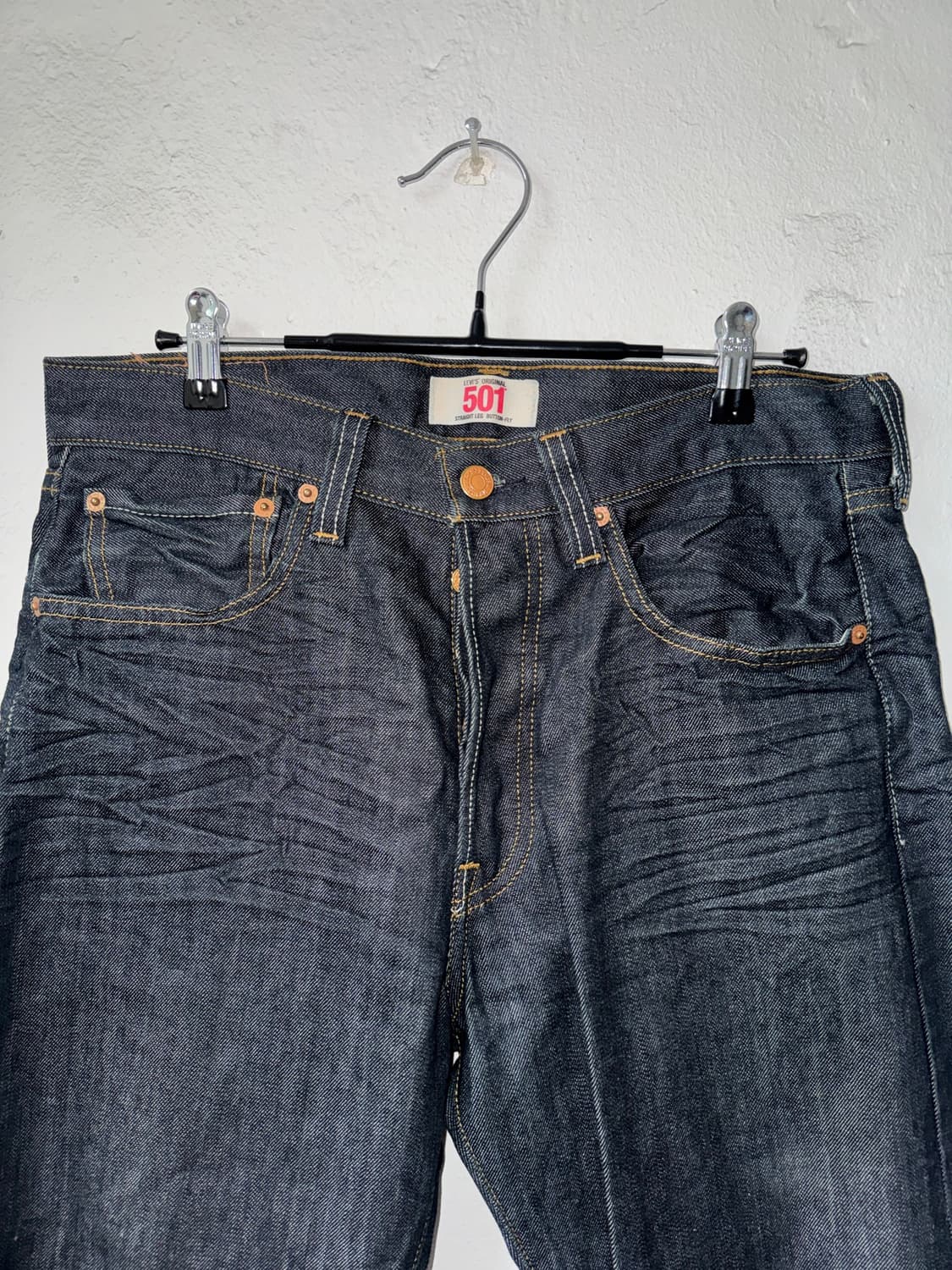 [31]Levis 리바이스 501 흑청 데님 팬츠 상품이미지2