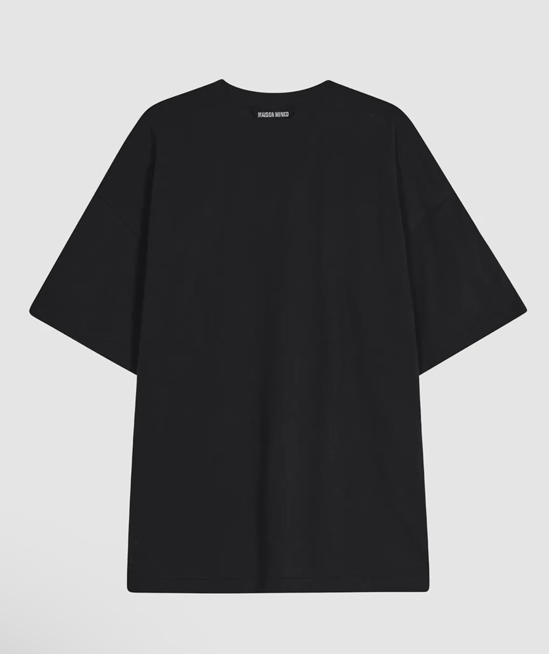 메종미네드 레터링 블랙 반팔 티셔츠 L 상품이미지4