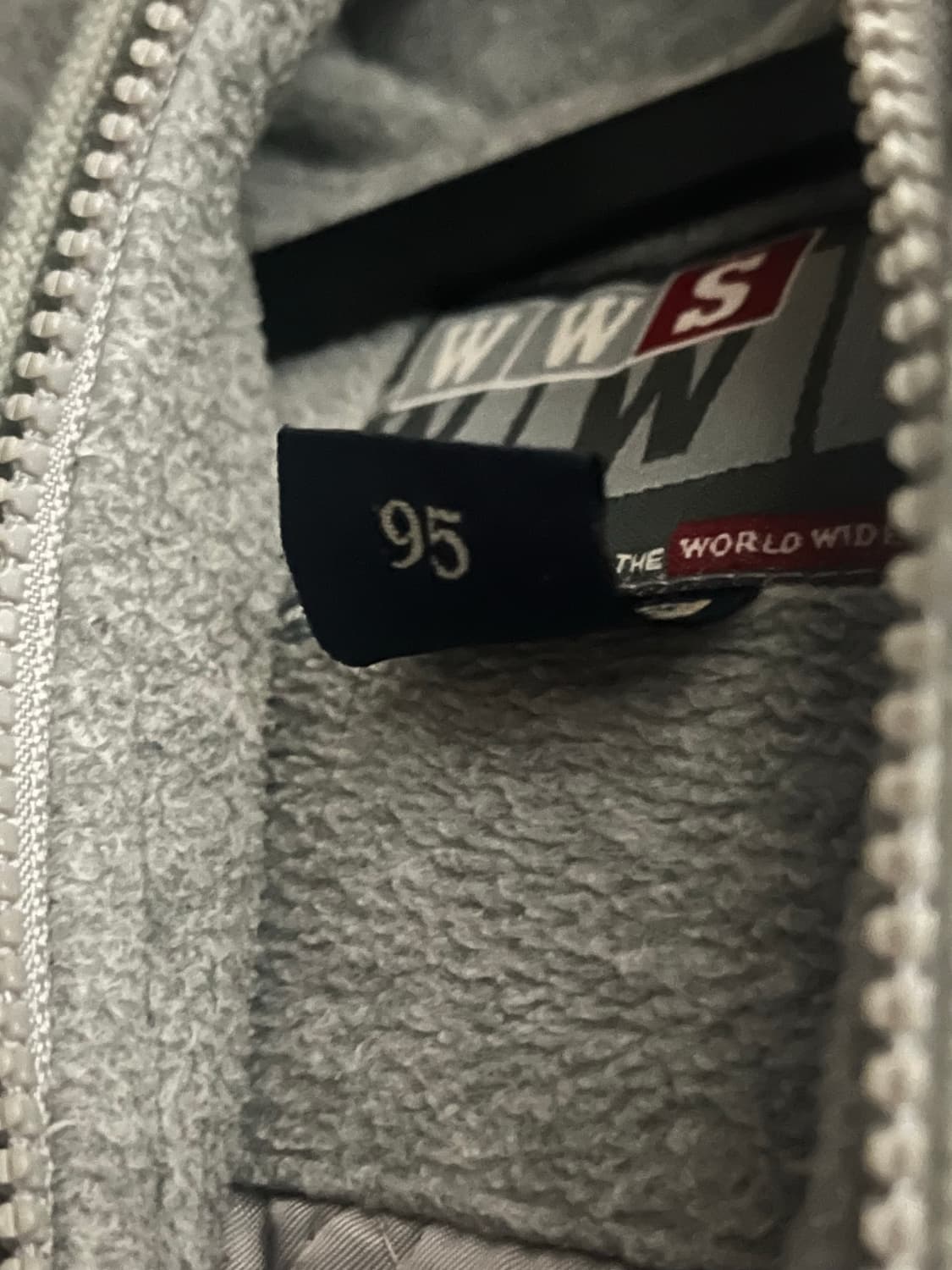 빈티지 MLB 뉴욕 양키스 플리스 후드 집업 95사이즈 후드티 상품이미지4