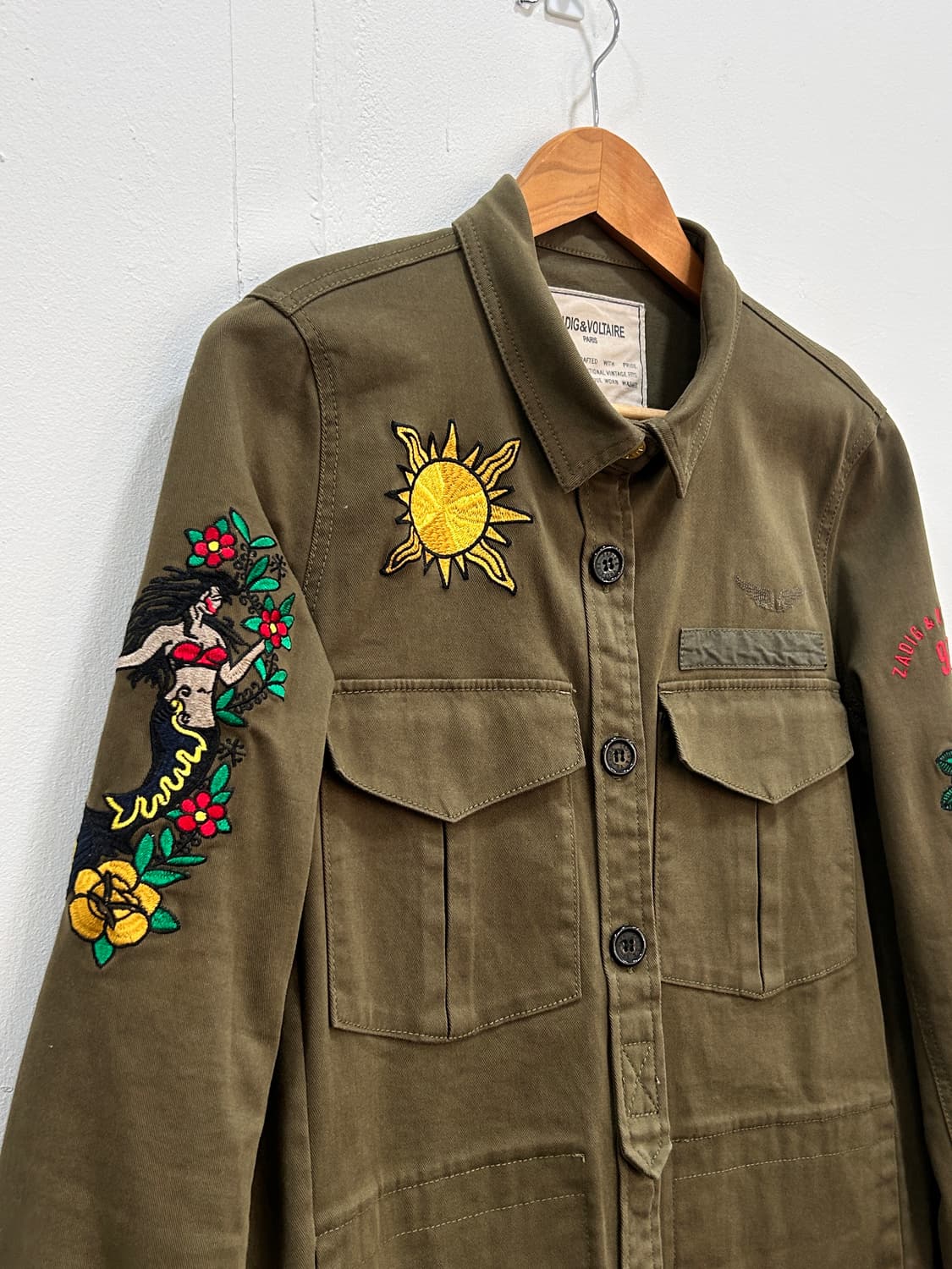 쟈딕앤볼테르 타투 자수 야상 자켓 여성 M 상품이미지2