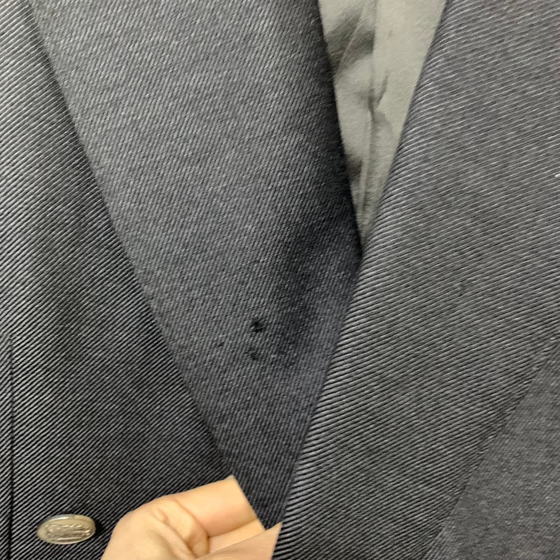 버버리 런던 은장 버튼 차콜 그레이 더블 브레스티드 자켓 블레이저 상품이미지3