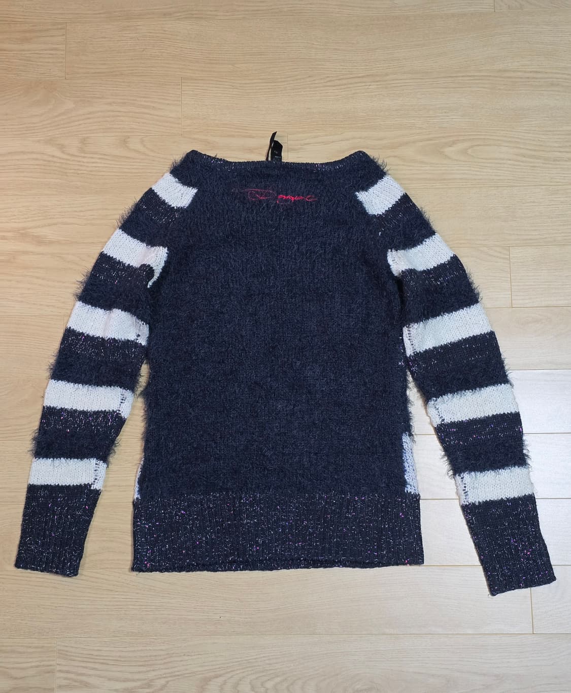 Desigual 데시구알 하트 스트라이프 니트 롱슬리브 상품이미지5