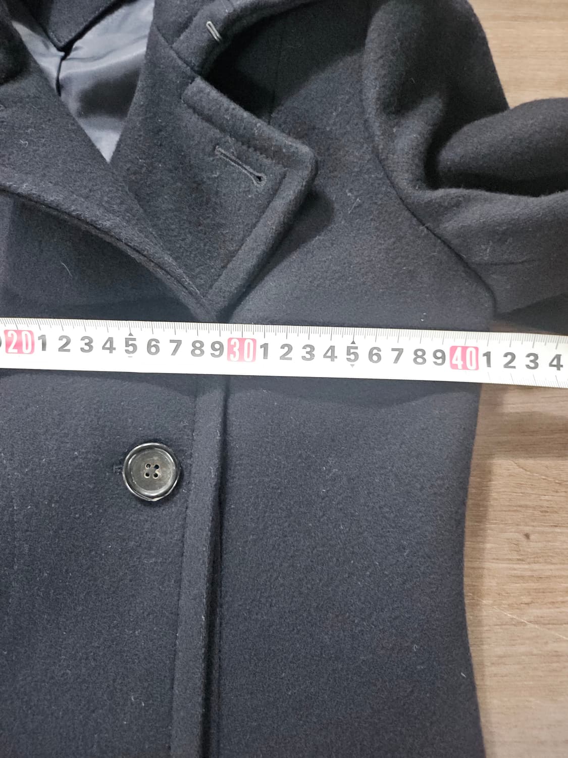 타미힐피거 블랙 모 더블롱코트  XS 상품이미지9