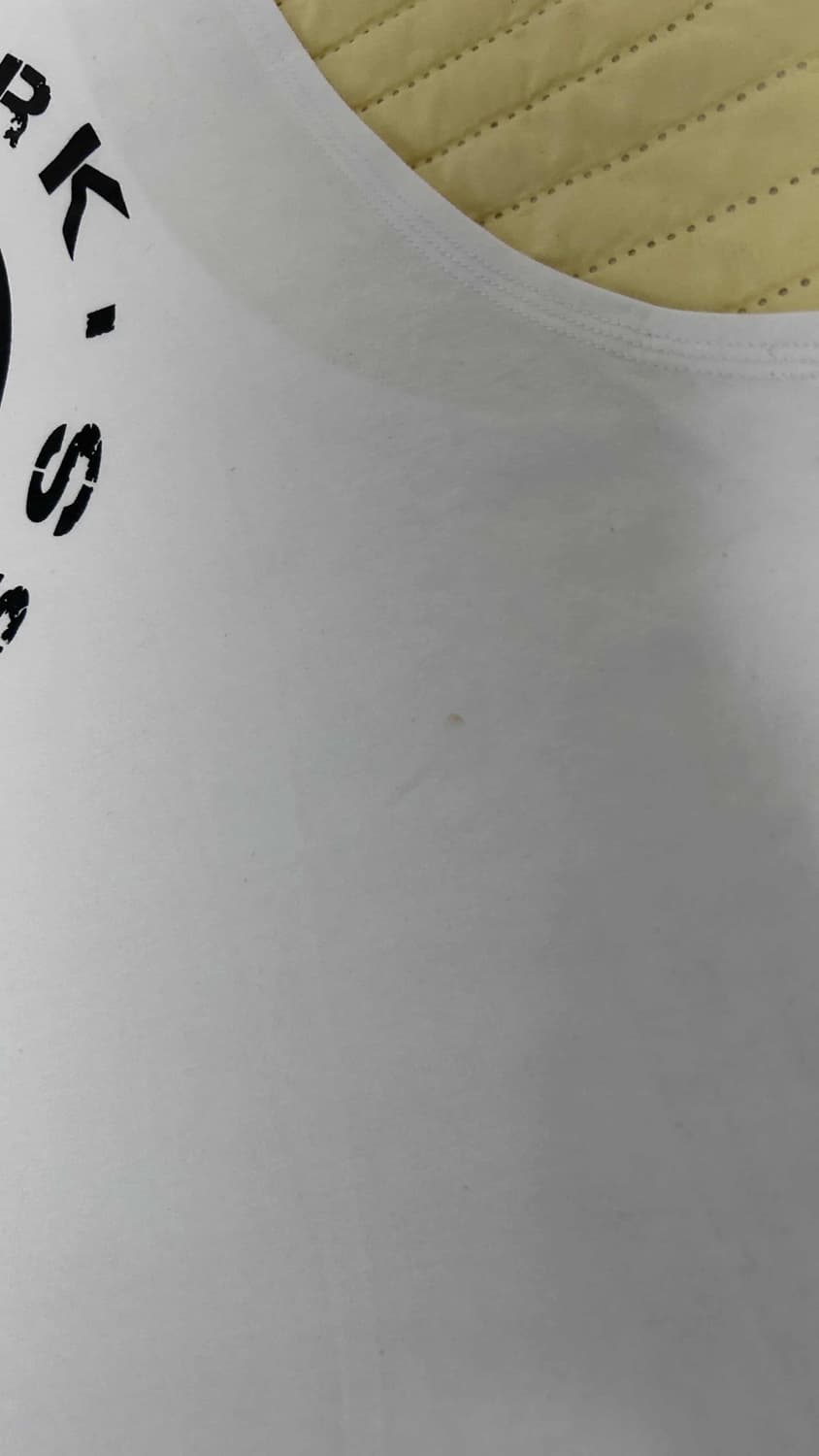 (초창기) 짐샤크 레거시 드랍 암 탱크탑 XL 화이트 상품이미지8