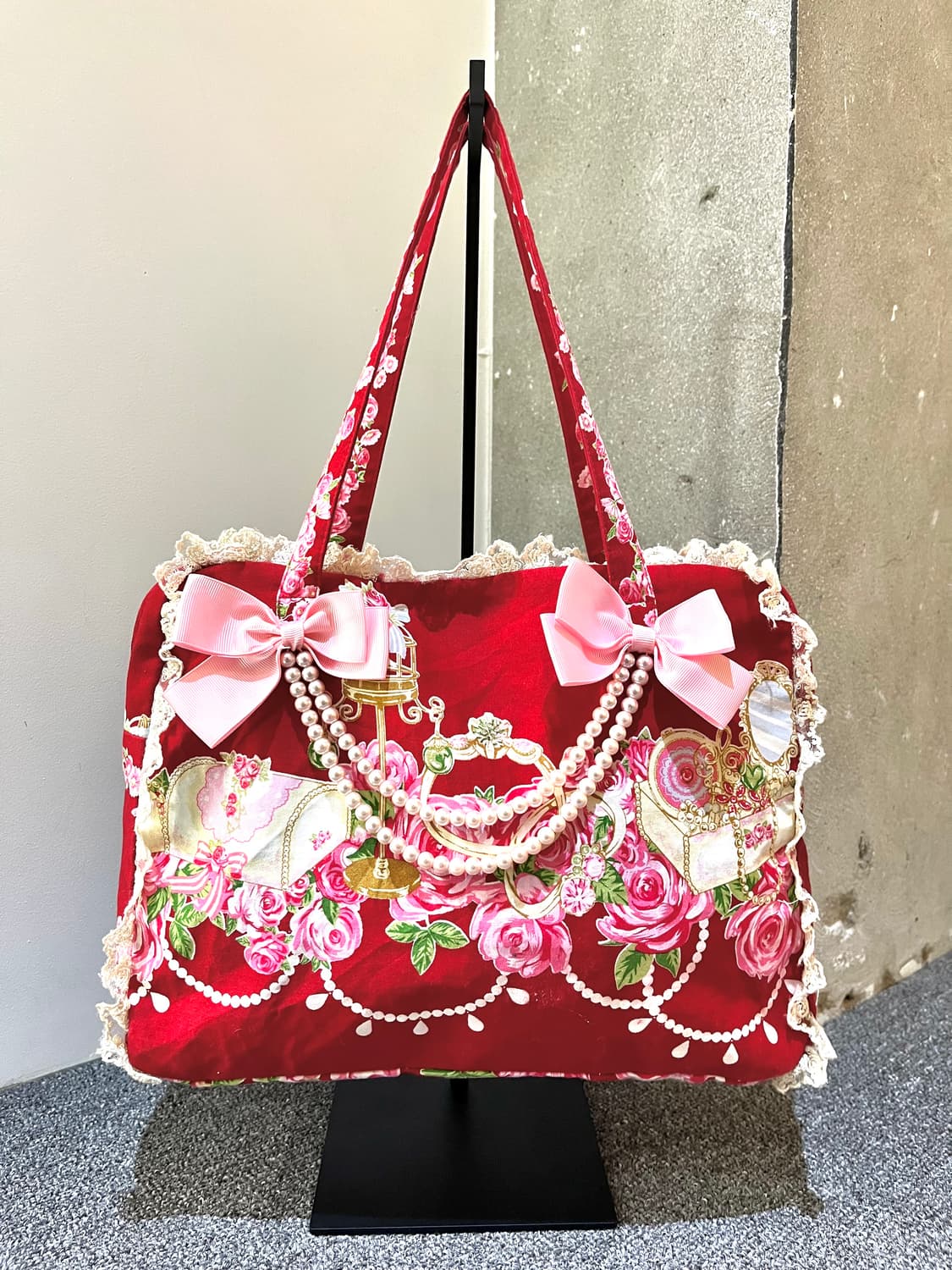 바디라인 펄 리본 백 상품이미지1