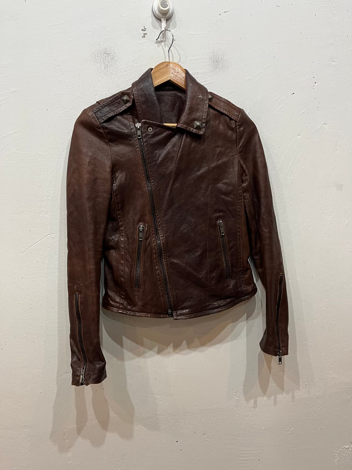 시스템 웨스턴 스터드 양가죽 자켓 우먼즈  상품이미지1