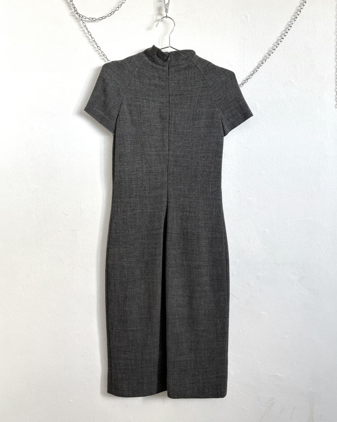 80s 엠포리오 아르마니 쿨그레이 울 원피스 상품이미지7