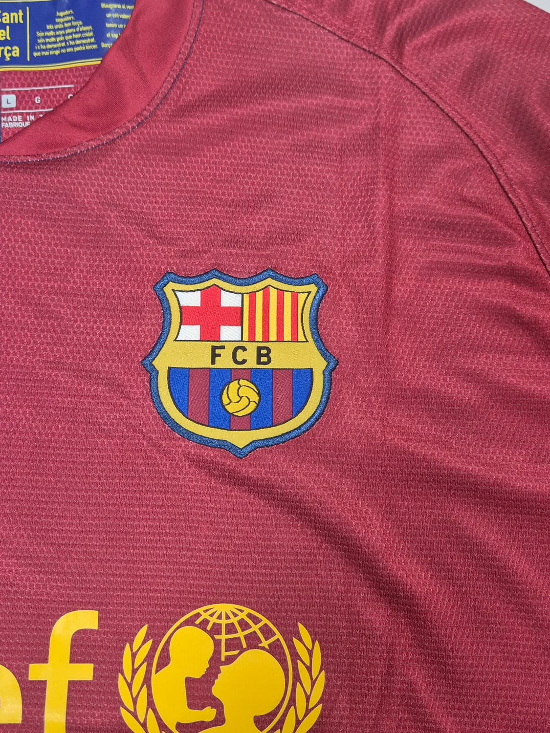 08-09시즌 바르셀로나 티에리 앙리 유니폼 L 레플리카 상품이미지4