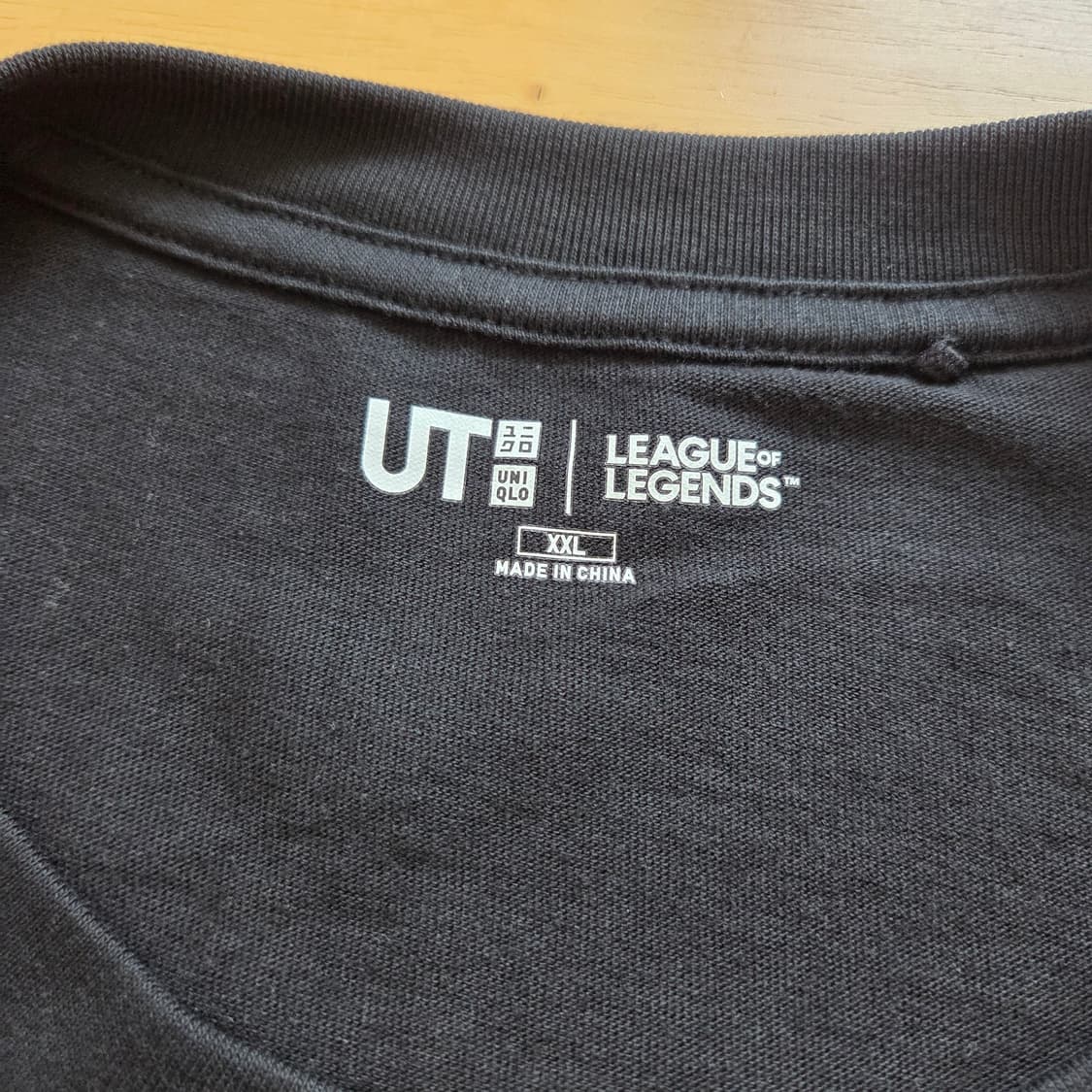 XXL 유니클로 롤 아케인 반팔 티셔츠 블랙 징크스190 상품이미지4