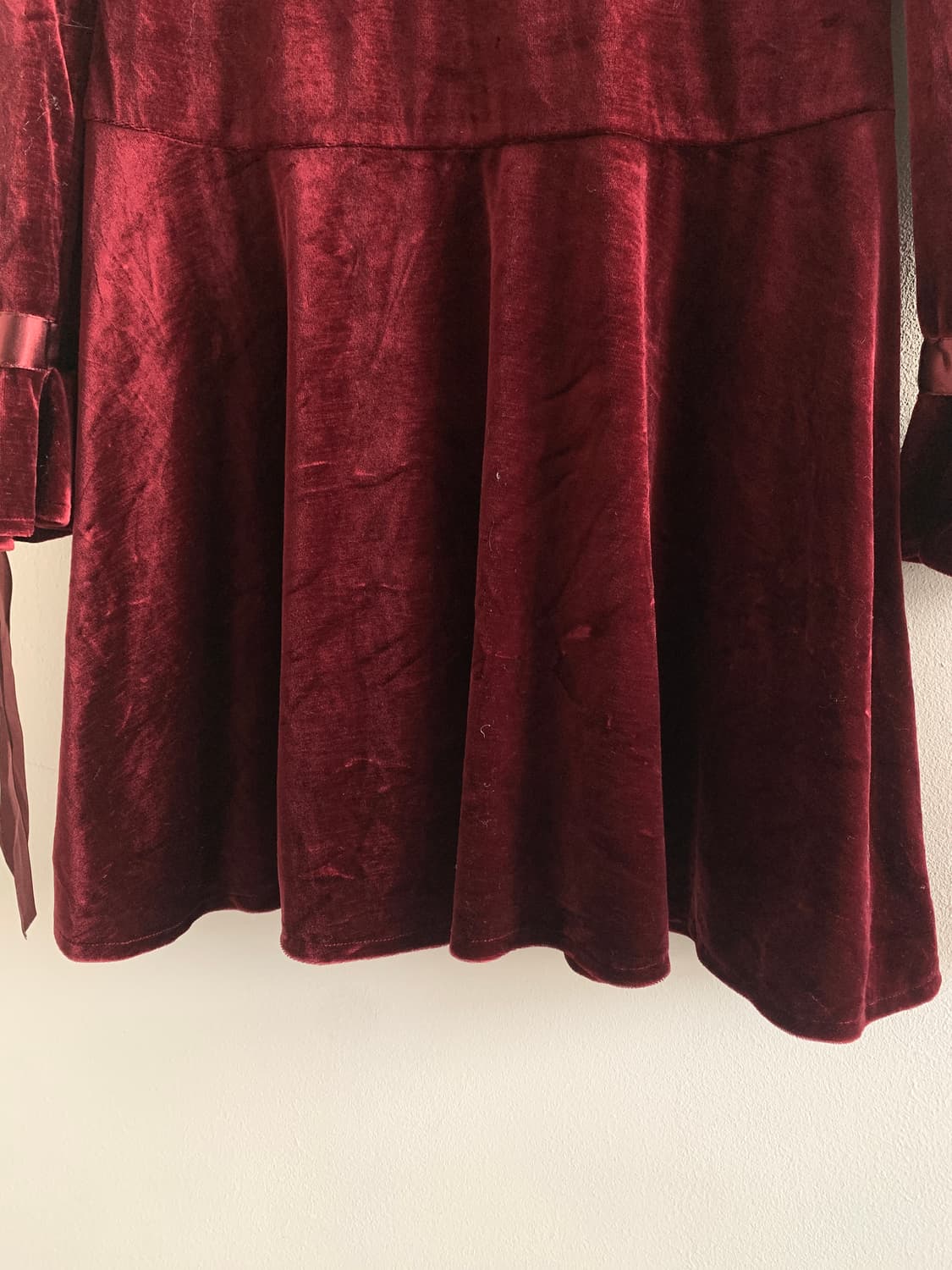 Velvet tie dress 상품이미지5