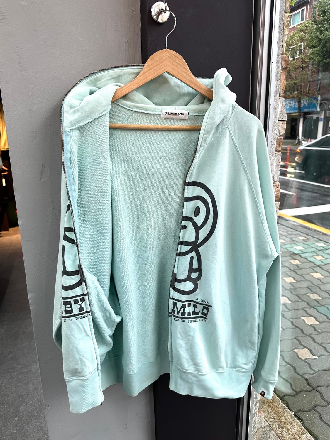 L/ 베이프 OG 마일로 2WAY 후드집업 상품이미지5