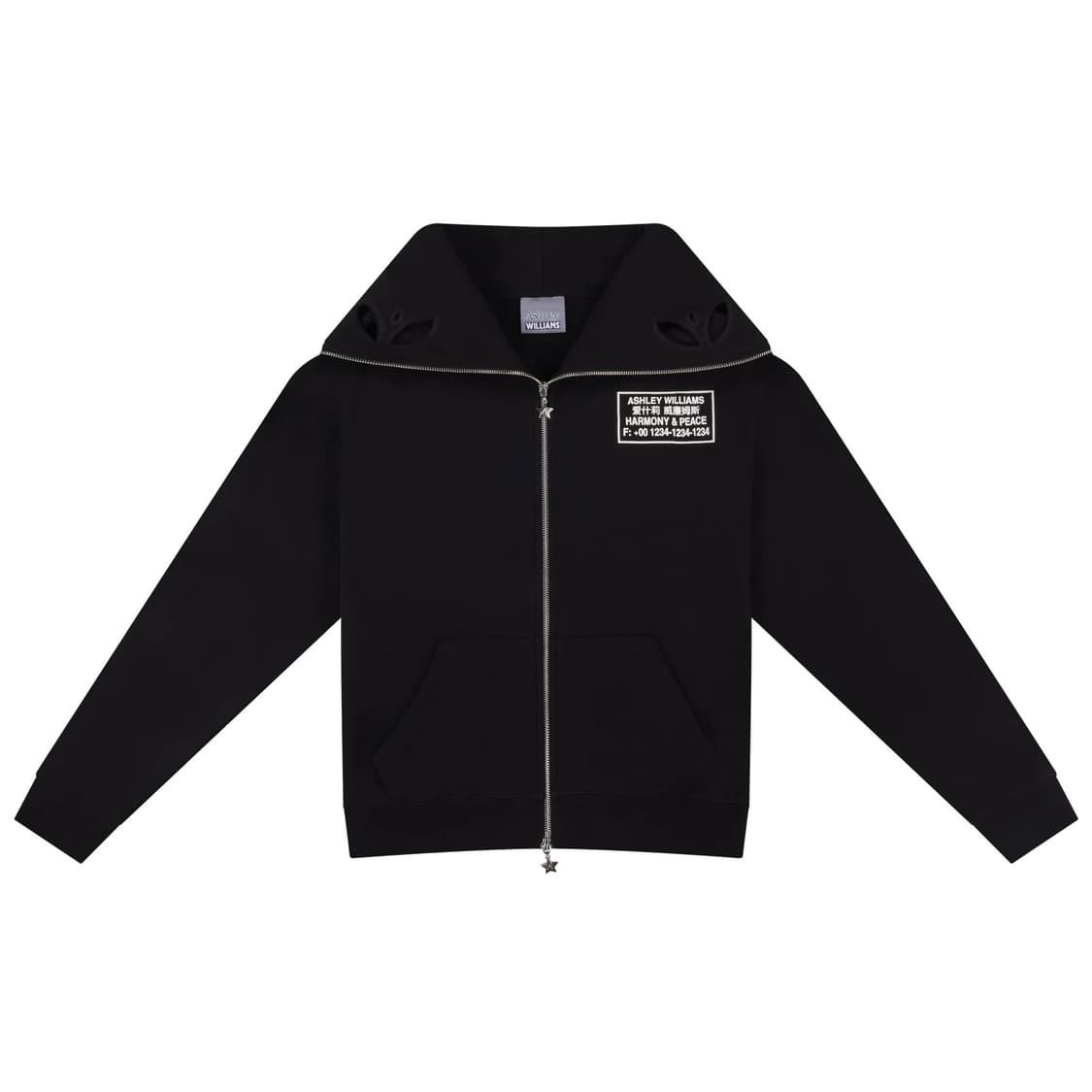 [S,M,L]애슐리 윌리엄스 25fw PEACE 버터플라이 후드집업 상품이미지4