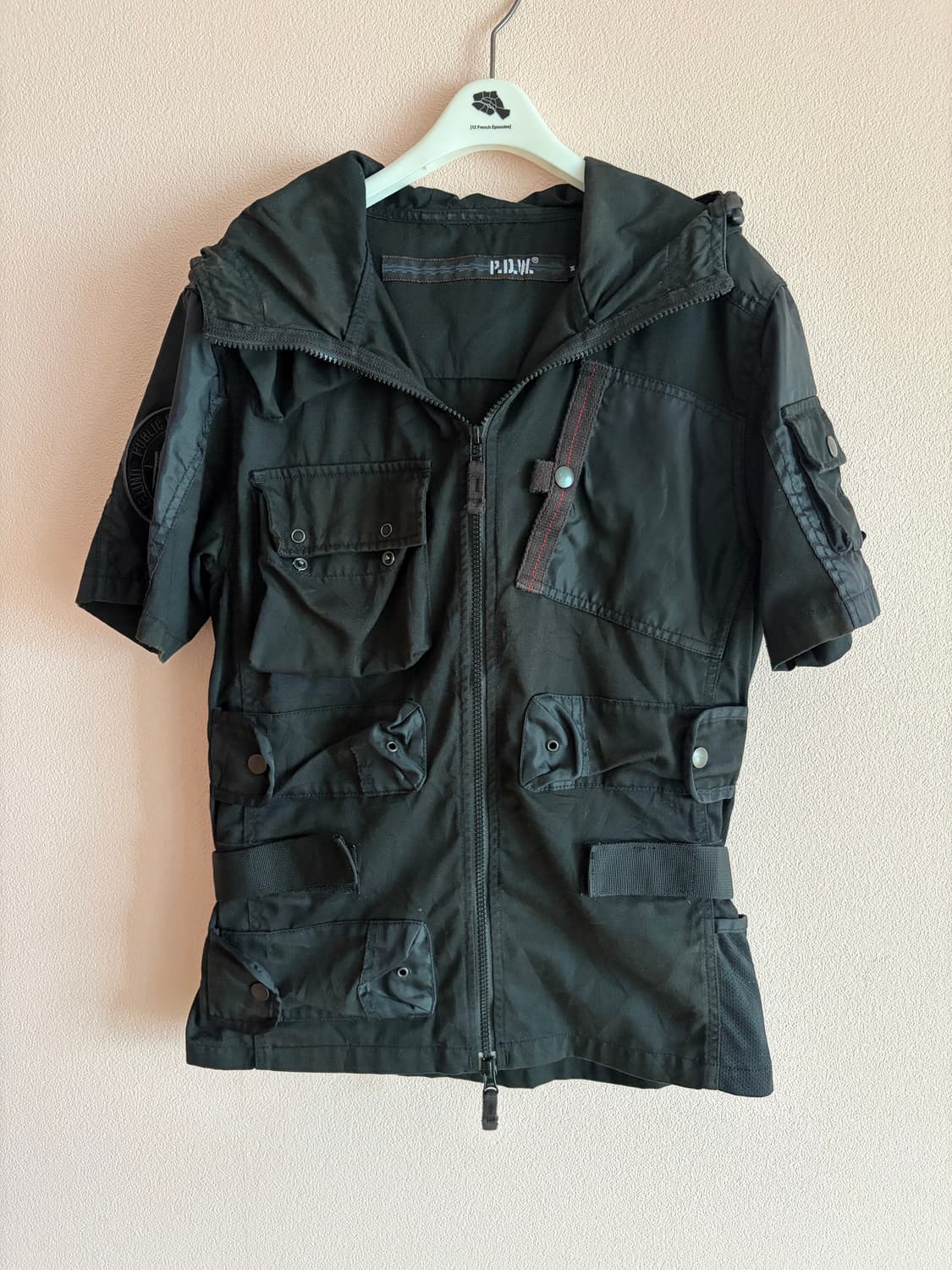 Pdw 피조물빈티지 반팔 후드 유틸리티 자켓 상품이미지1