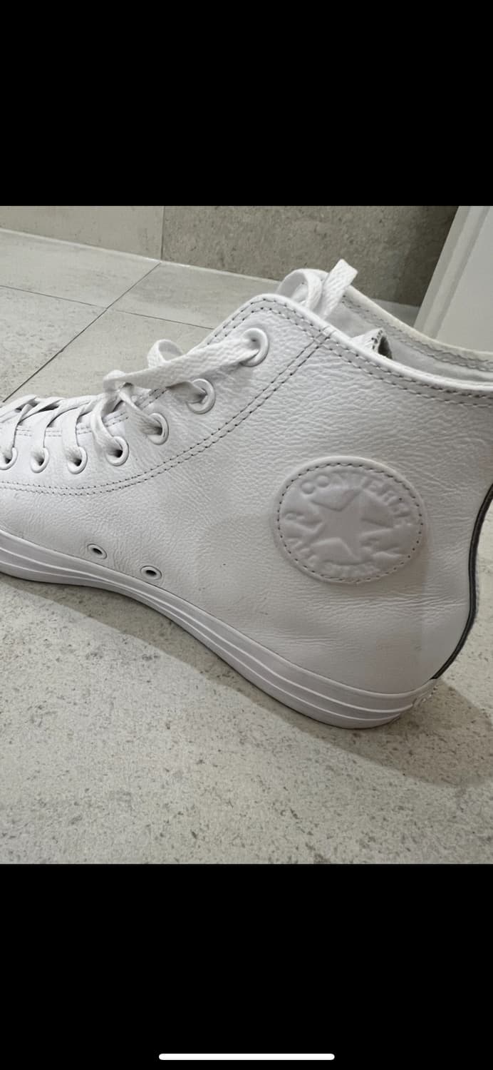 컨버스 척 테일러 올스타 레더 화이트 상품이미지5