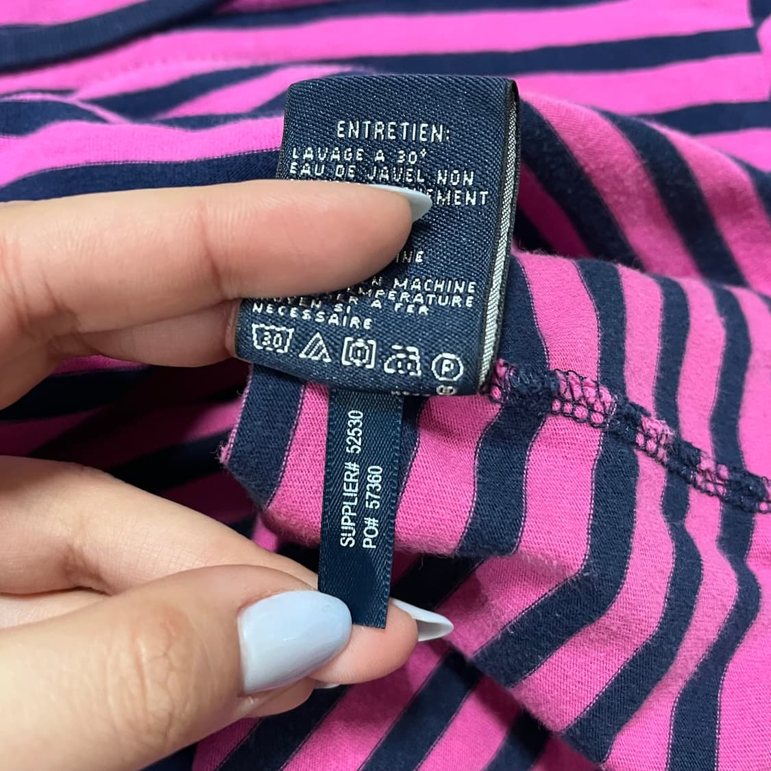 [정품] 폴로 플럼네이비 / 그린포니 단가라 반팔티 [ M ]  상품이미지6