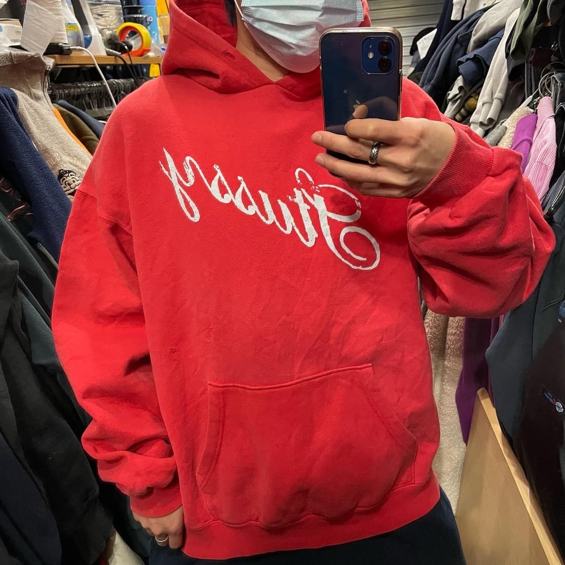 90년대 USA 스투시 후드티 상품이미지1