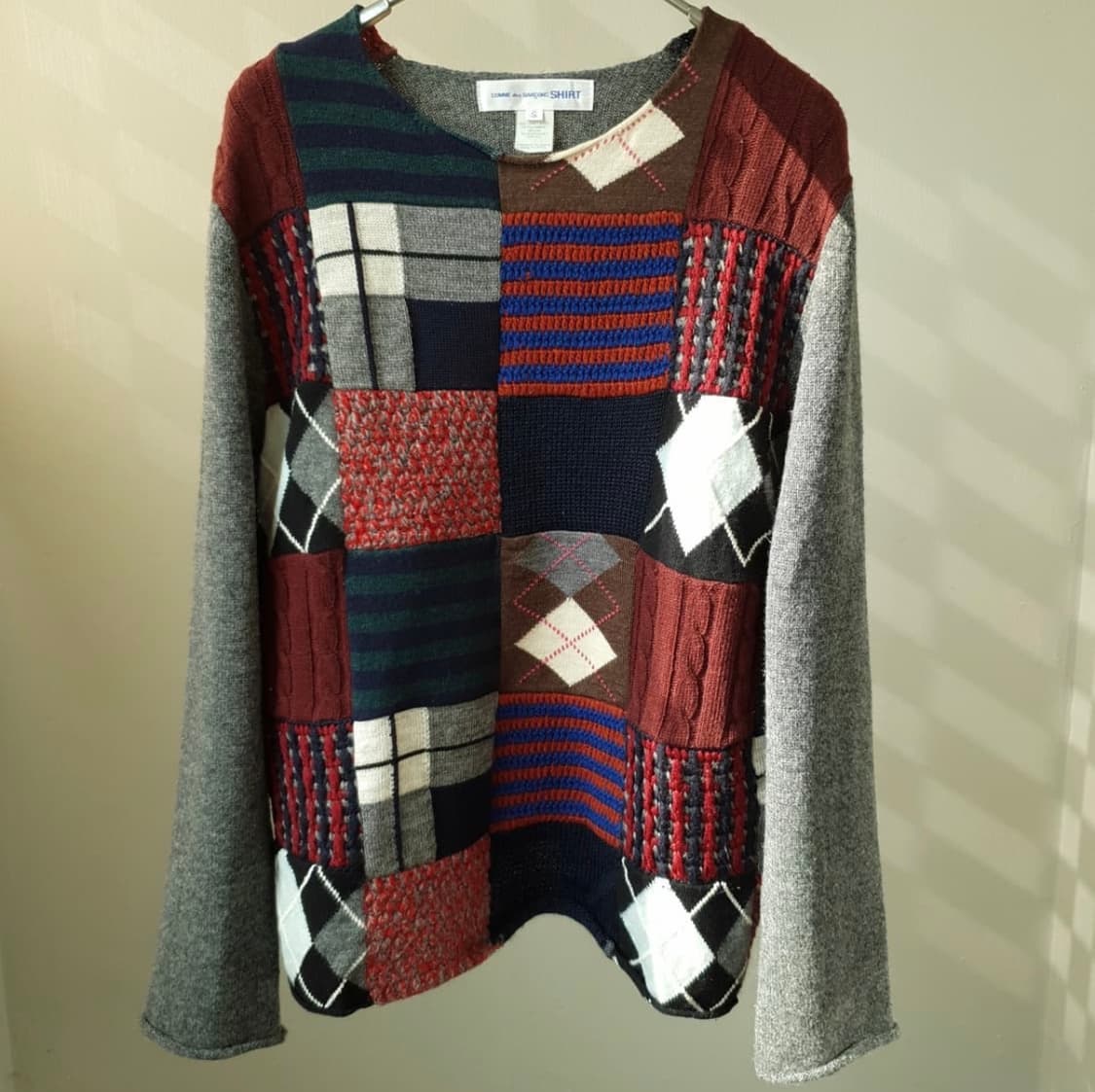 Comme Ded Garcons patchwork knit 상품이미지1