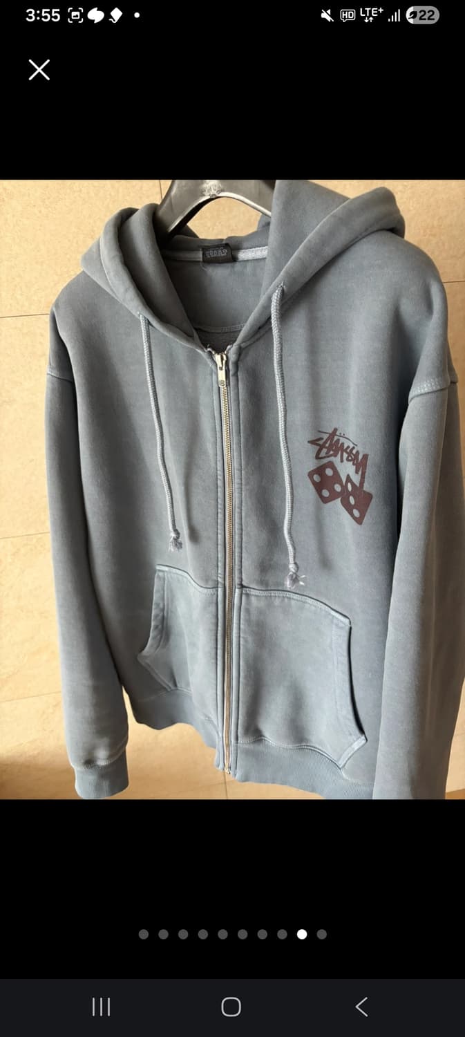 스투시 다이스 피그먼트 다이드 집업 후드 기모버전 급처 상품이미지9