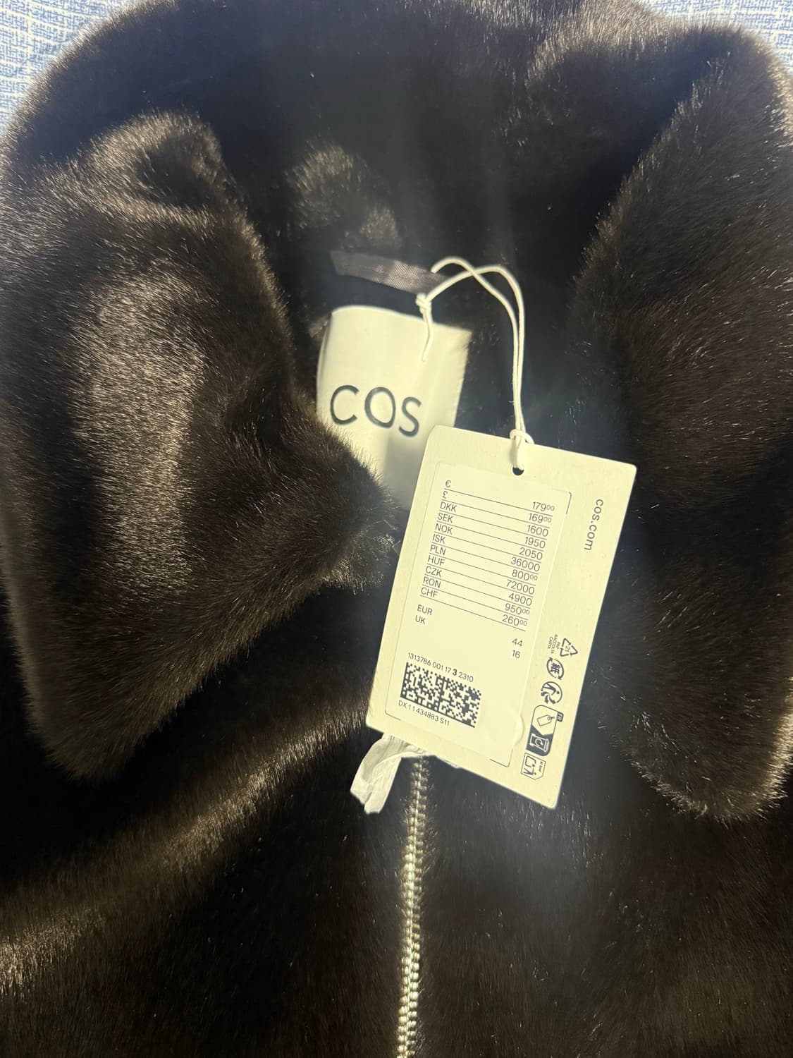 [44] 코스 cos 페이크 퍼 자켓 브라운 상품이미지4