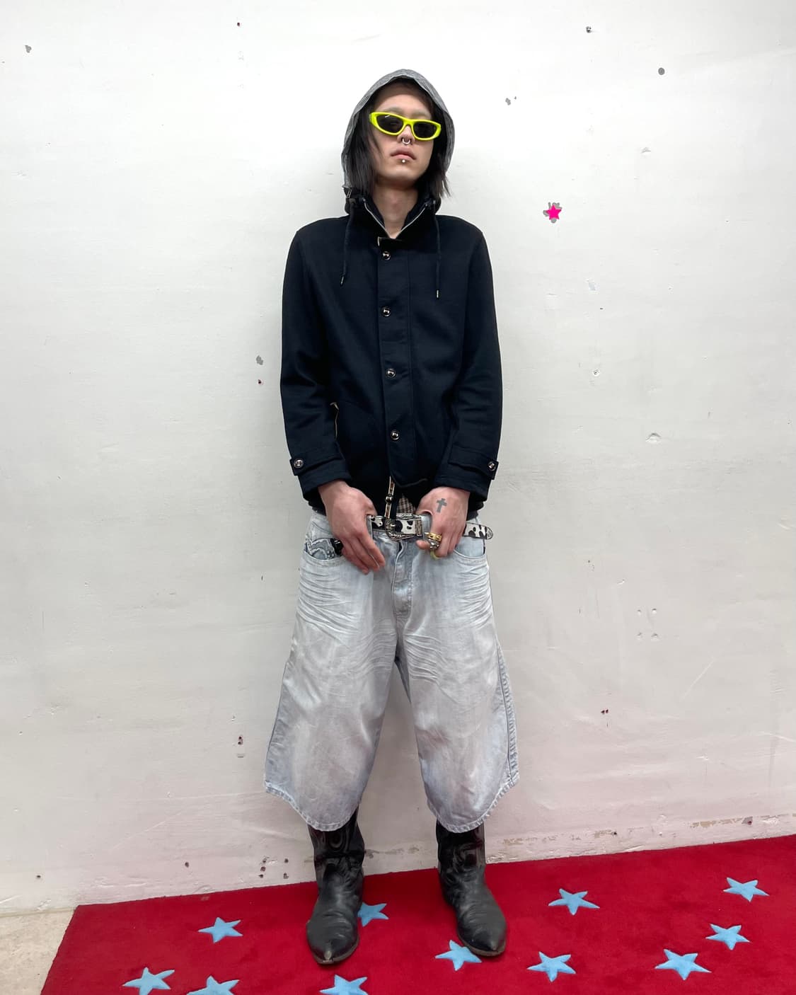 high-neck hoodie black jacket 상품이미지7