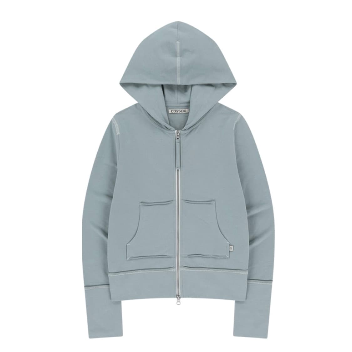 코이세이오 스티치 후드집업 스카이블루 상품이미지1