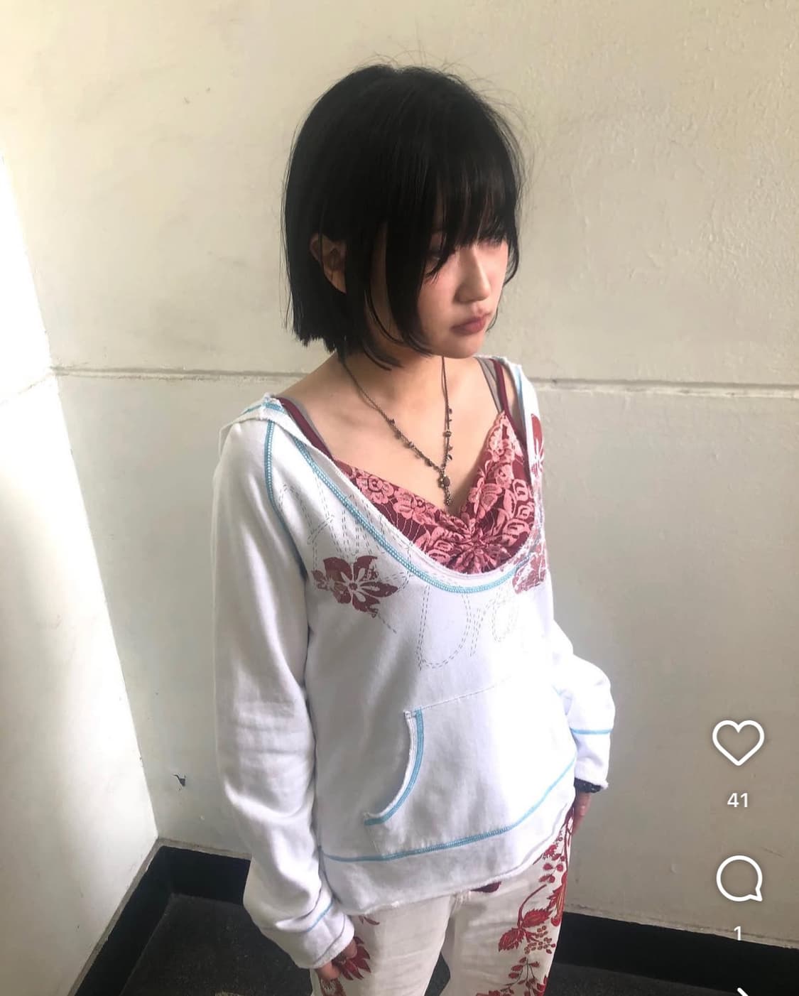 파우닝 133 빈티지 후드 롱슬리브 상품이미지2