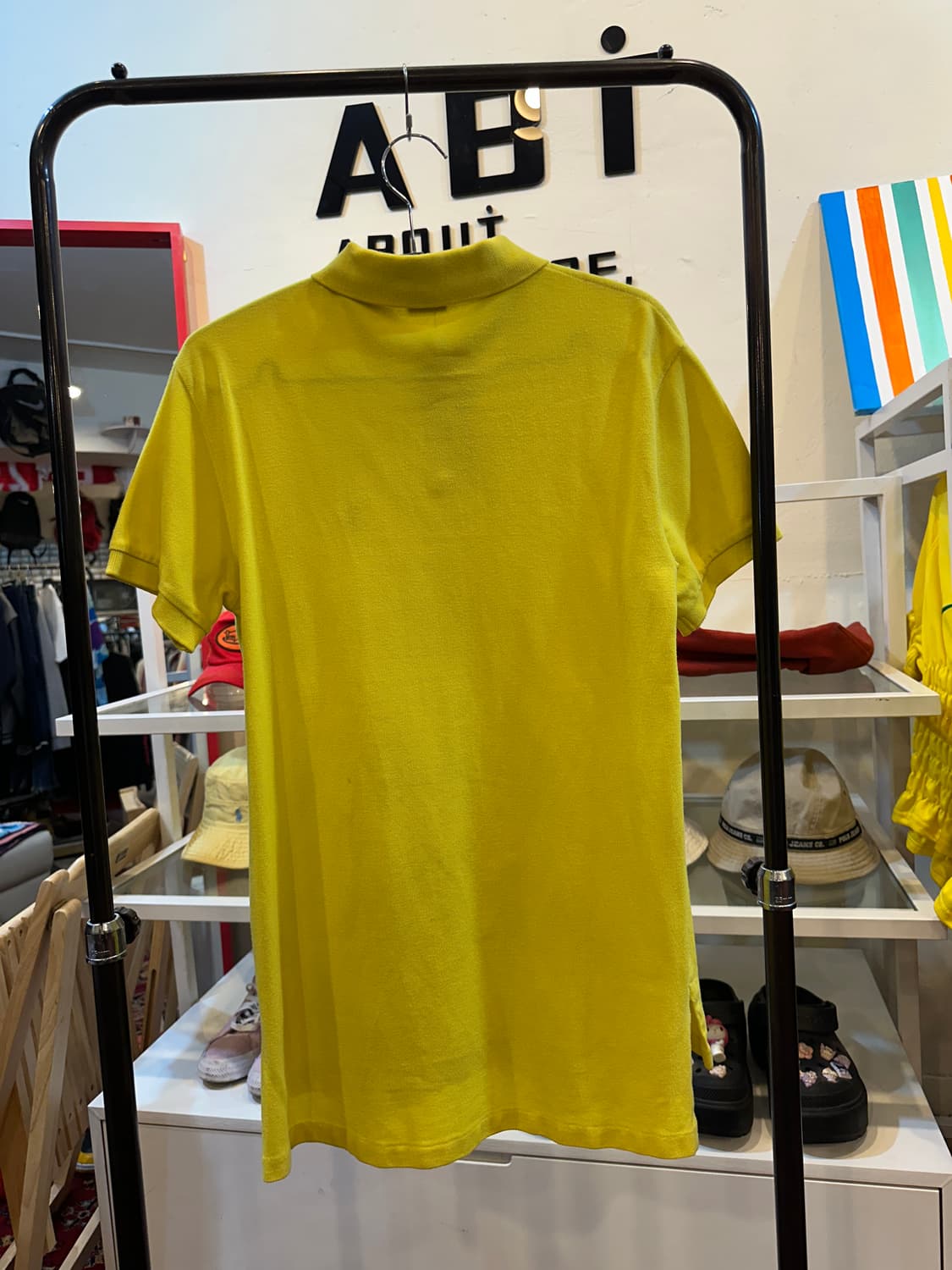 폴로 랄프로렌 커스텀핏 반팔 카라티 레몬 S 상품이미지6