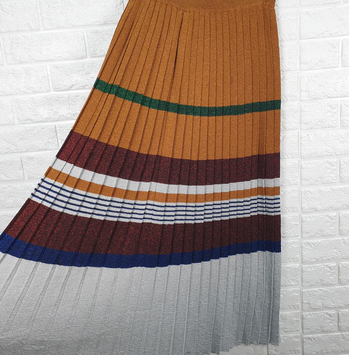 [28]쥬시쥬디 니트 플리츠 롱 스커트 상품이미지3