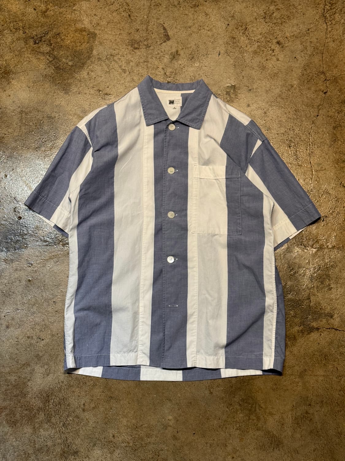 L-XL ) ISSEY MIYAKE Stripe Shirt 상품이미지2