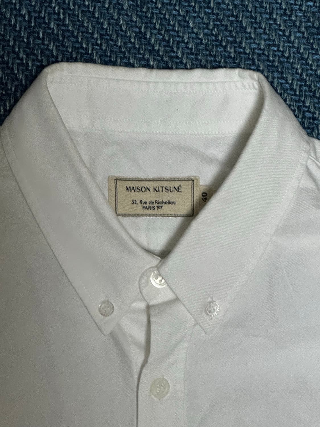 메종키츠네 옥스퍼드 셔츠 상품이미지3