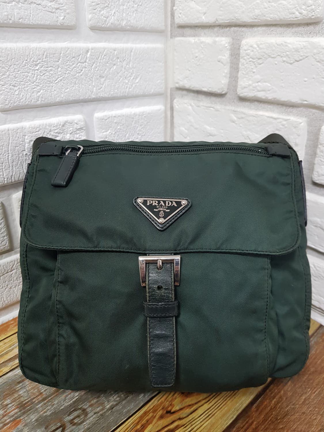 [정품] 프라다 테수토 메신저백 카키 상품이미지3